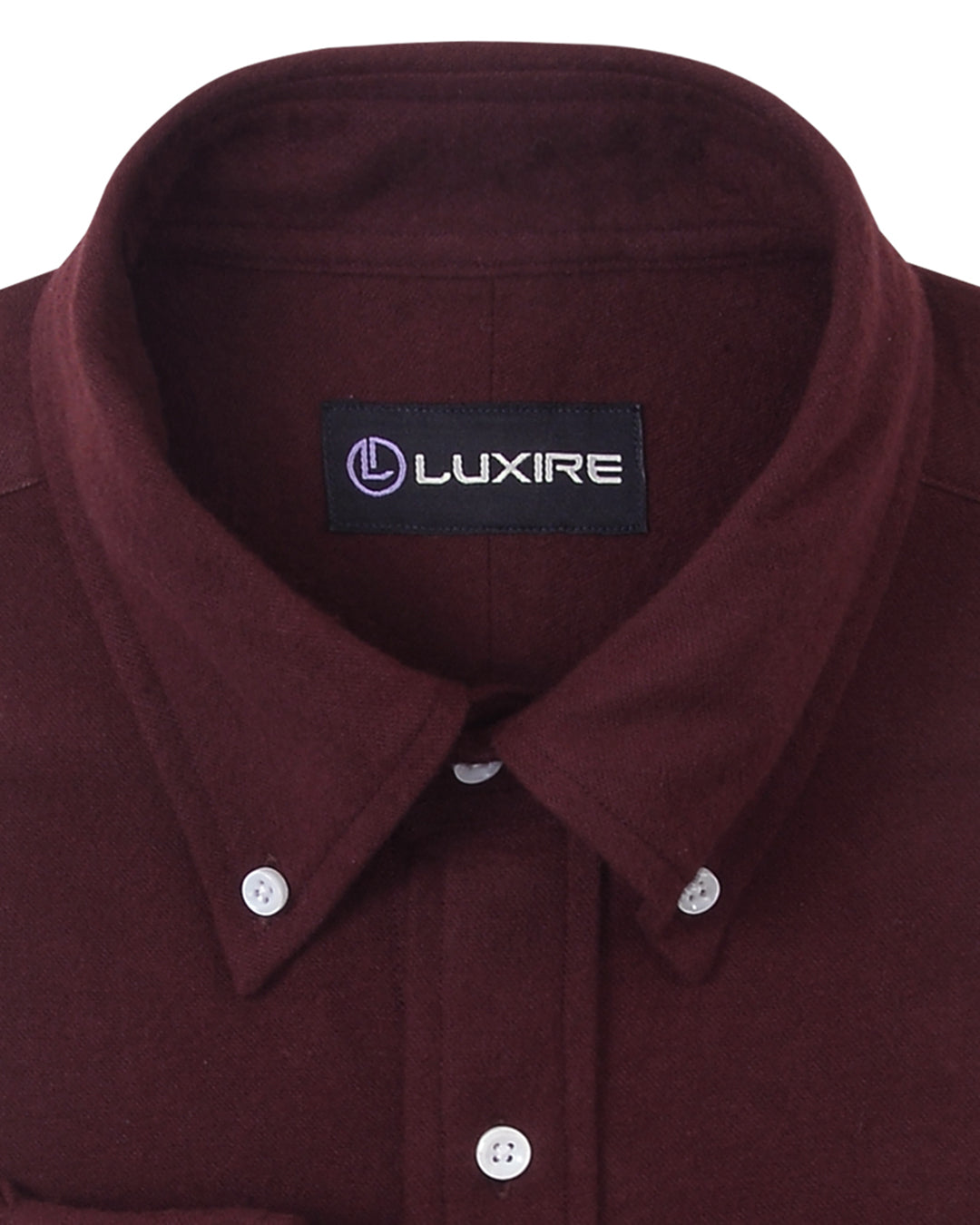 Maroon Flannel Work Shirt