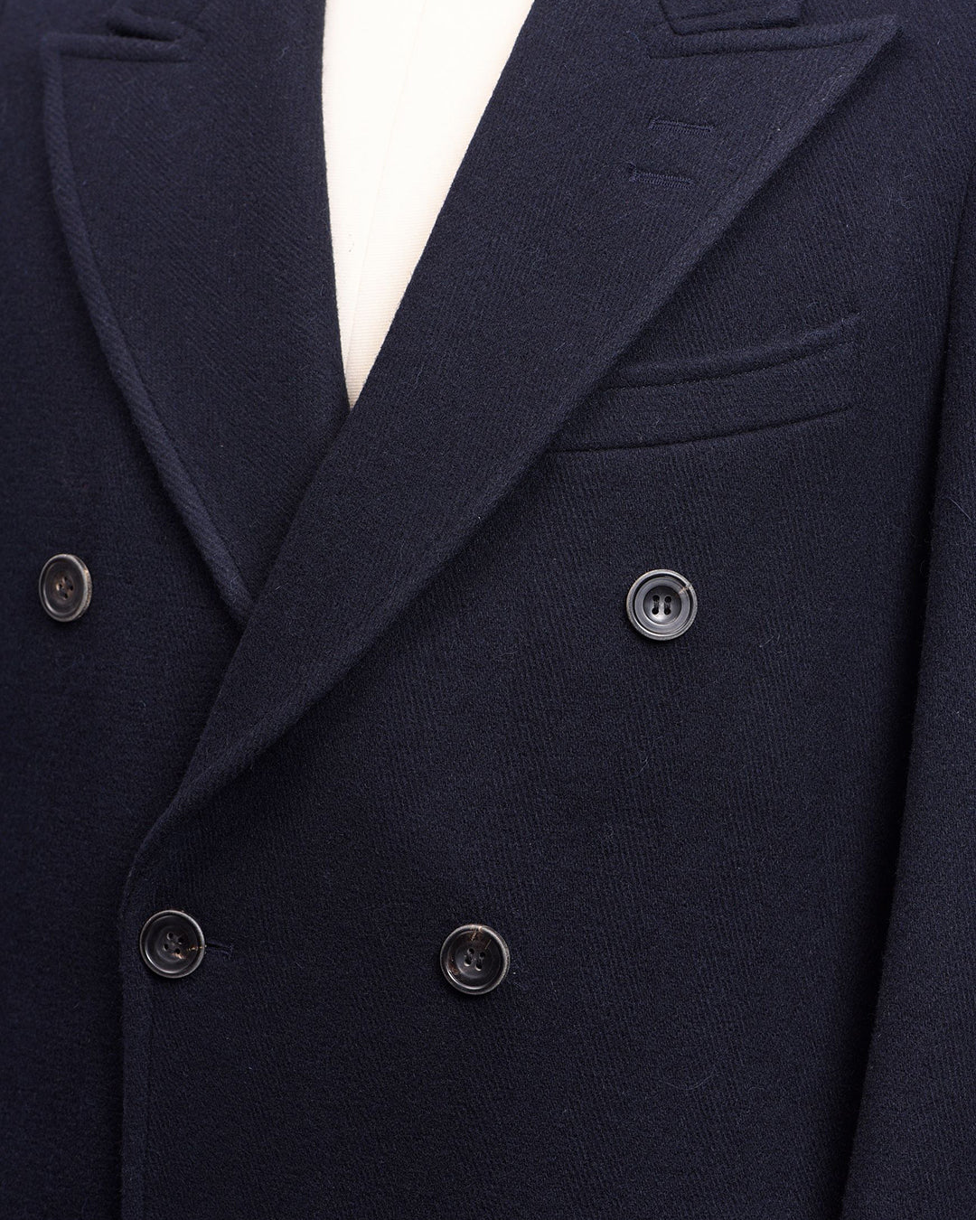 Luxire Wool Navy Over Coat - 4