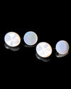 Ovale fresato Pearl White