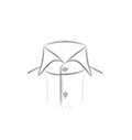 One Piece Hidden Button Collar + Placket