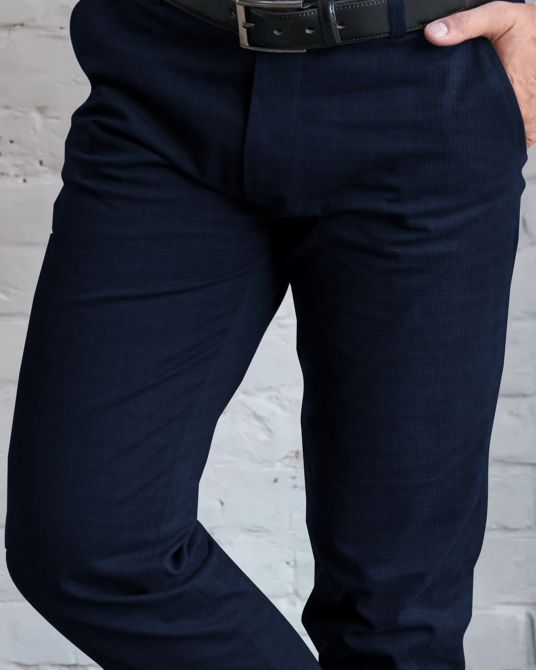 VBC Blue Black Mini Checks Pants
