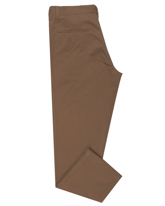 Light Choco Brown Washed Chino