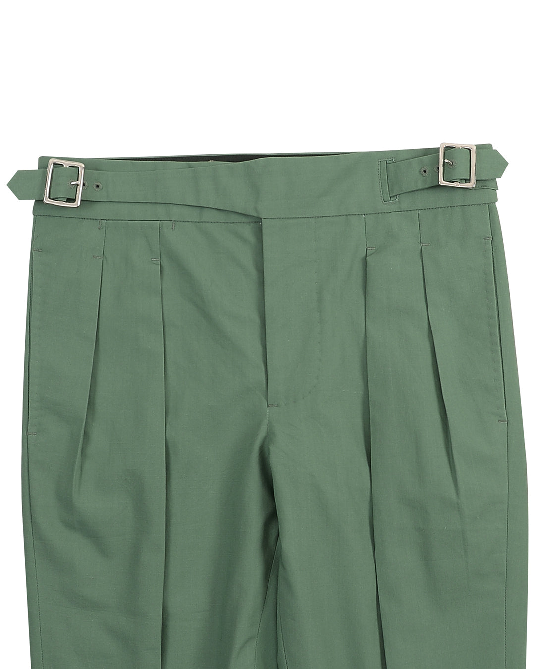 Fresco Sage Green Plain Pants