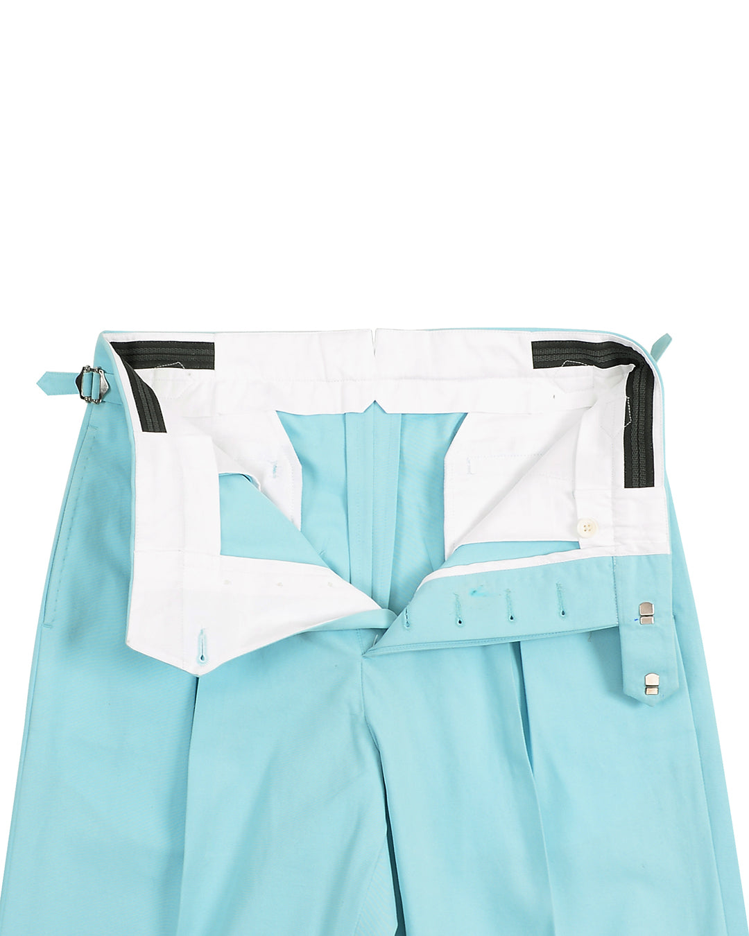 Gulf Stream Blue Cotton Twill Pant - 4
