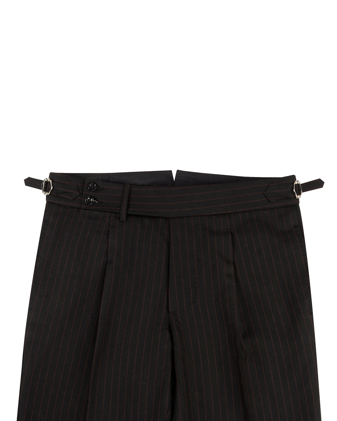 Dugdale Royal Classic: Black Twill with Brown Pinstripes