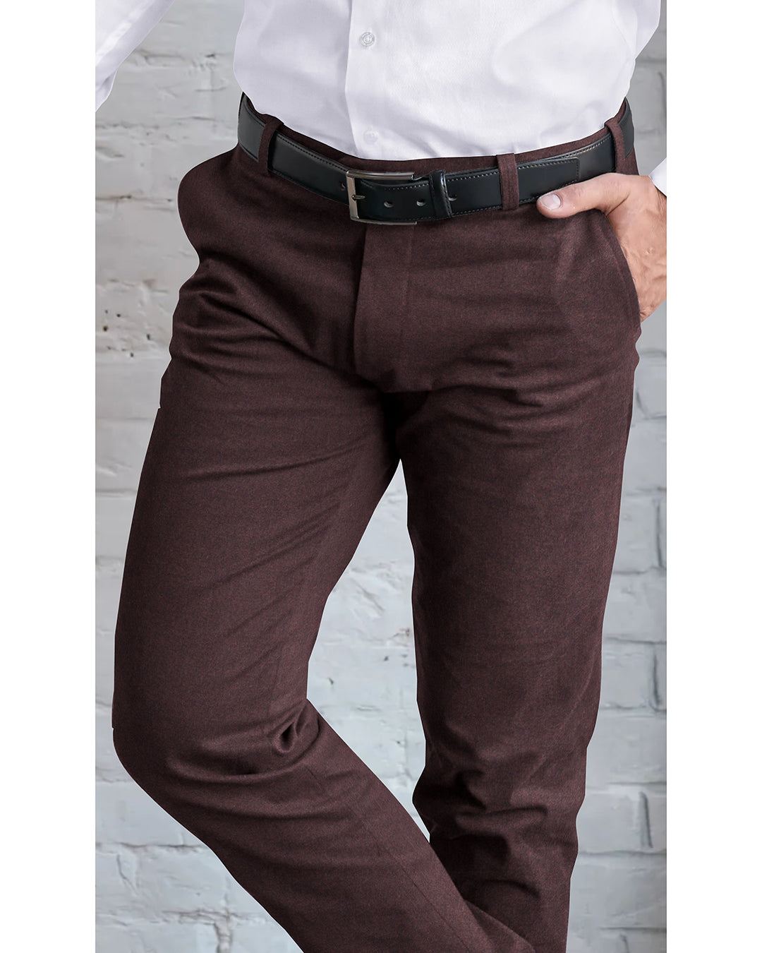 VBC -100% Wool Maroon Twill - 3