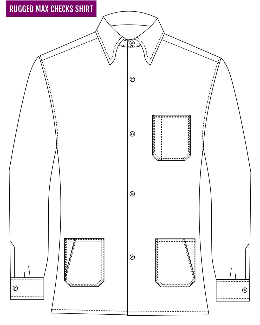 Blue Twill Flannel Work Shirt - 5
