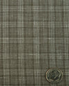 Scabal Linen Olive Green Tattersall Checks Pants