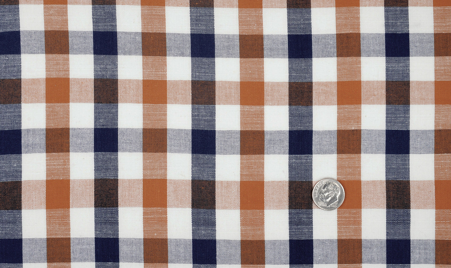 Navy Mustard Macro Gingham Checks (4572316804)