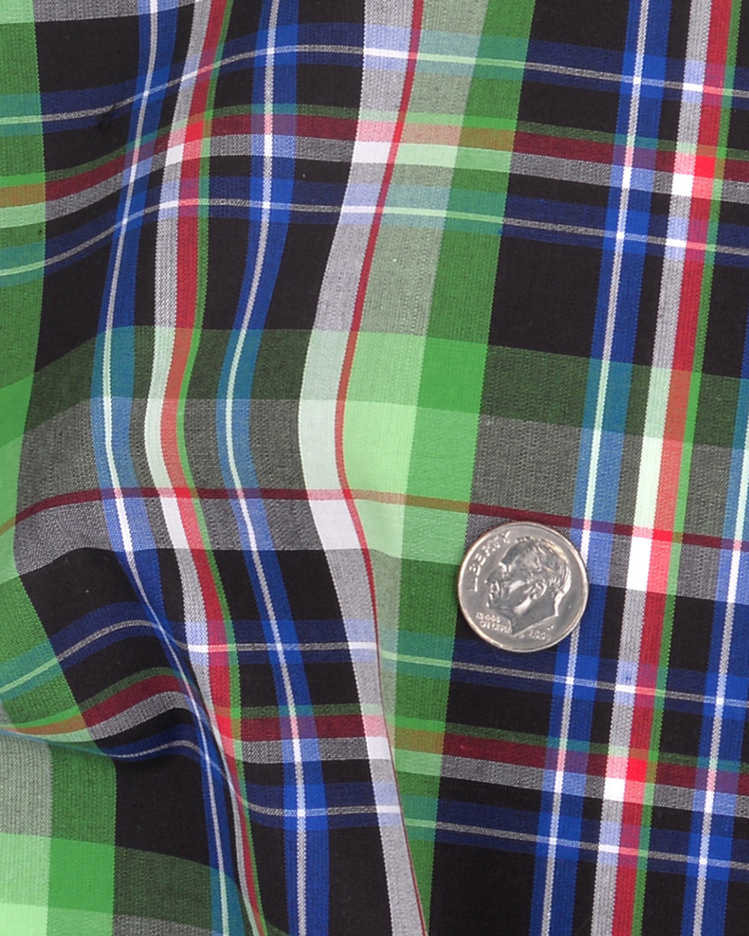 Green Black Blue Madras Checks - 4