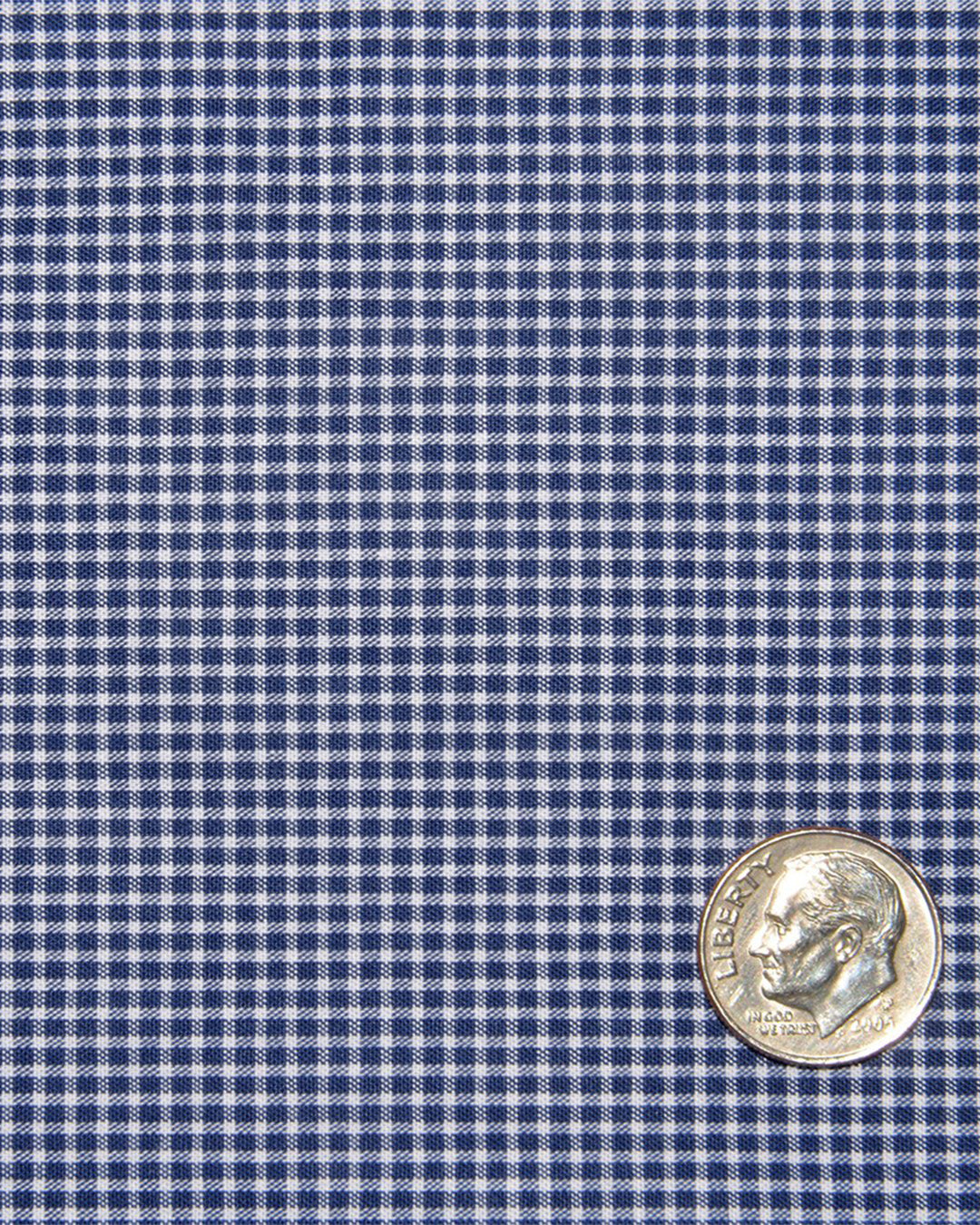 Navy Micro Gingham - 4