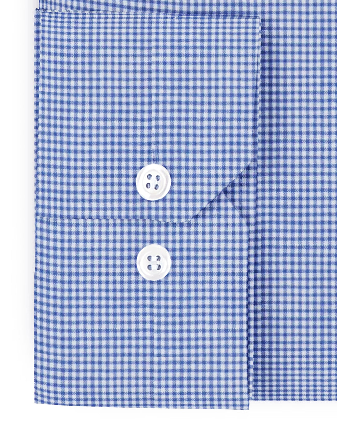 Blue On White Mini Checks - 3