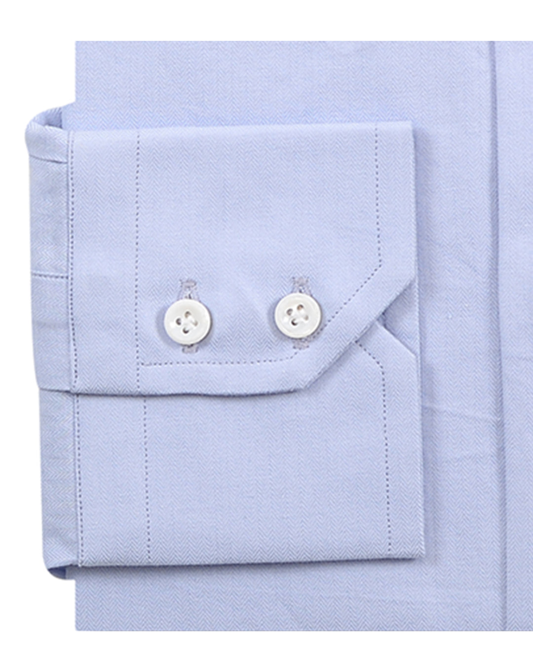 Sky Blue Herringbone Shirt