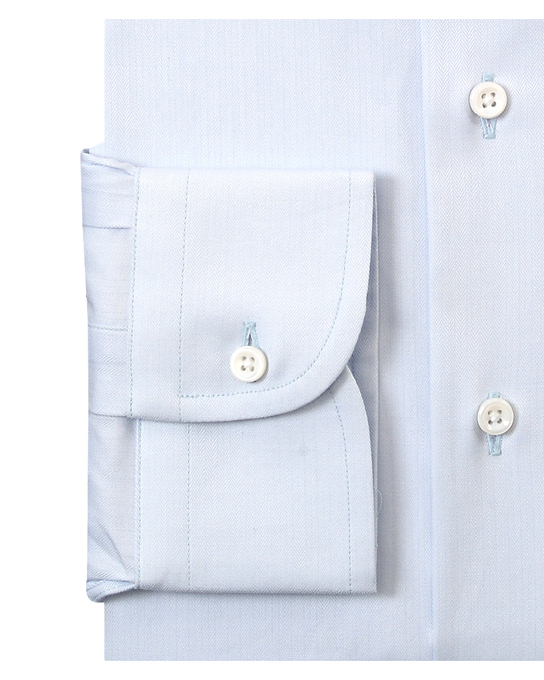 Pale Blue Herringbone Shirt