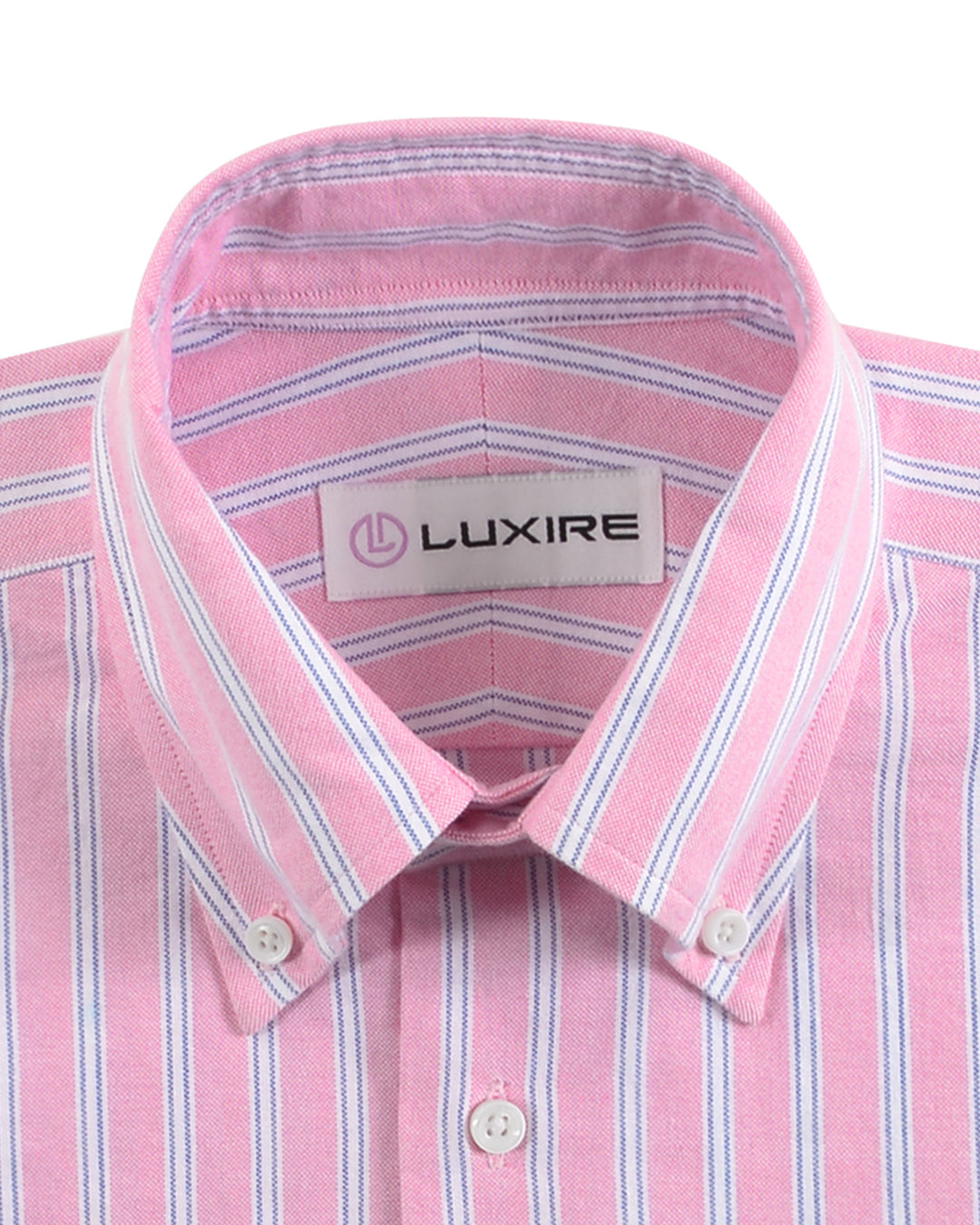 Classic Oxford: Pink with White Stripes