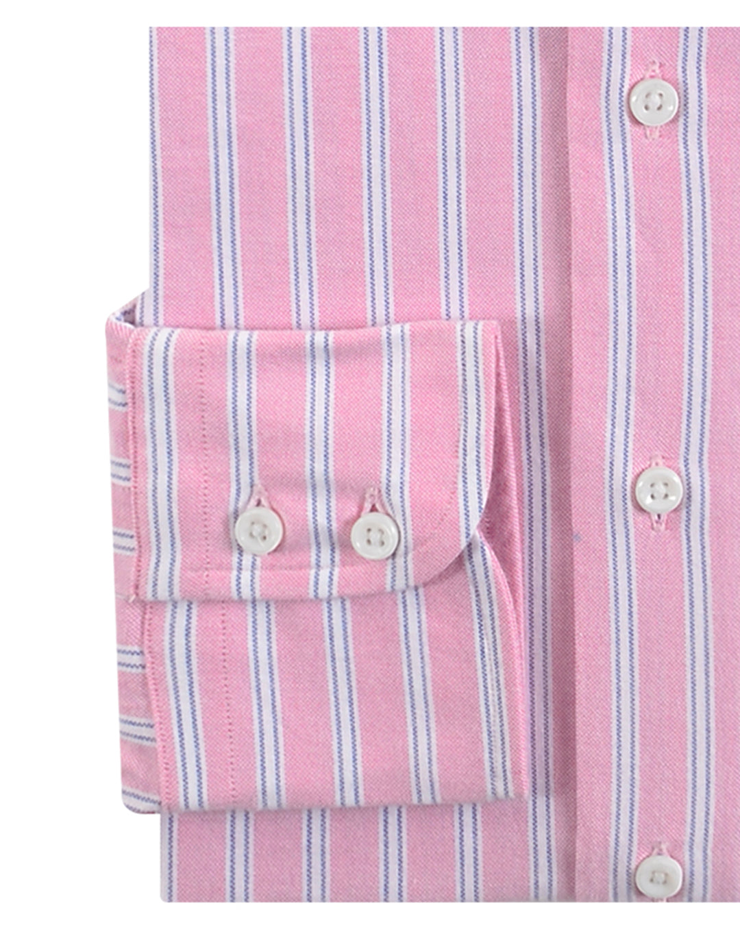 Classic Oxford: Pink with White Stripes