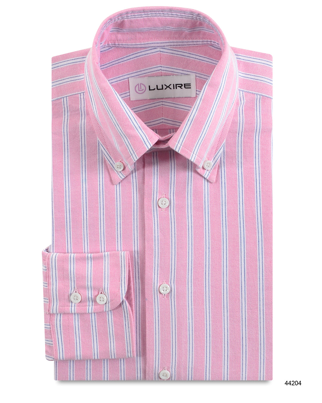 Classic Oxford: Pink with White Stripes - 1