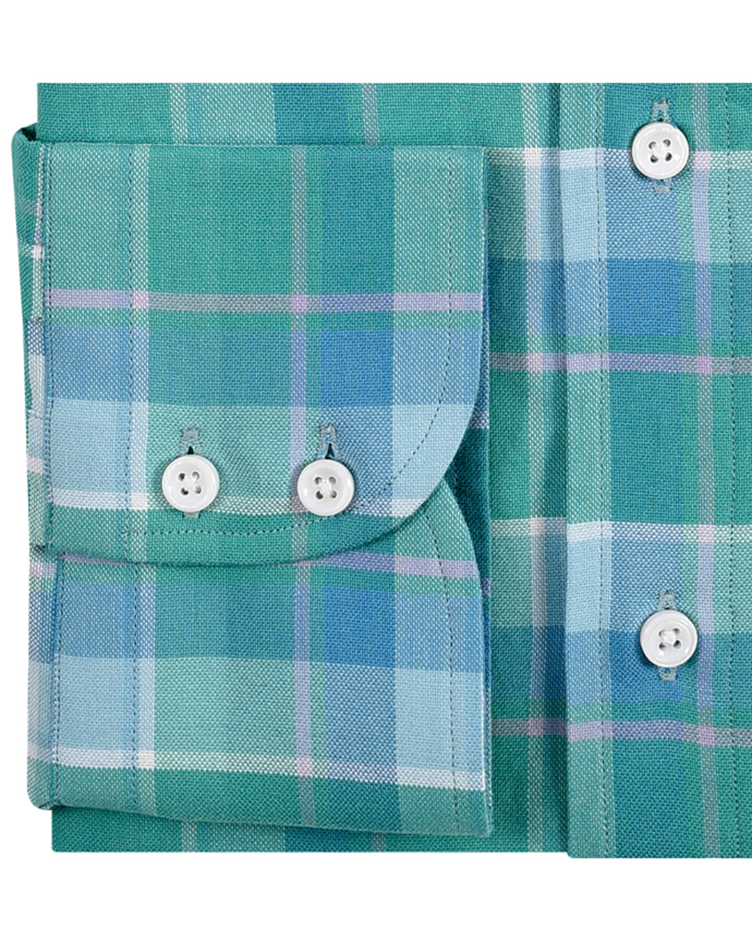 Cyan Blue and Green Checks - 3
