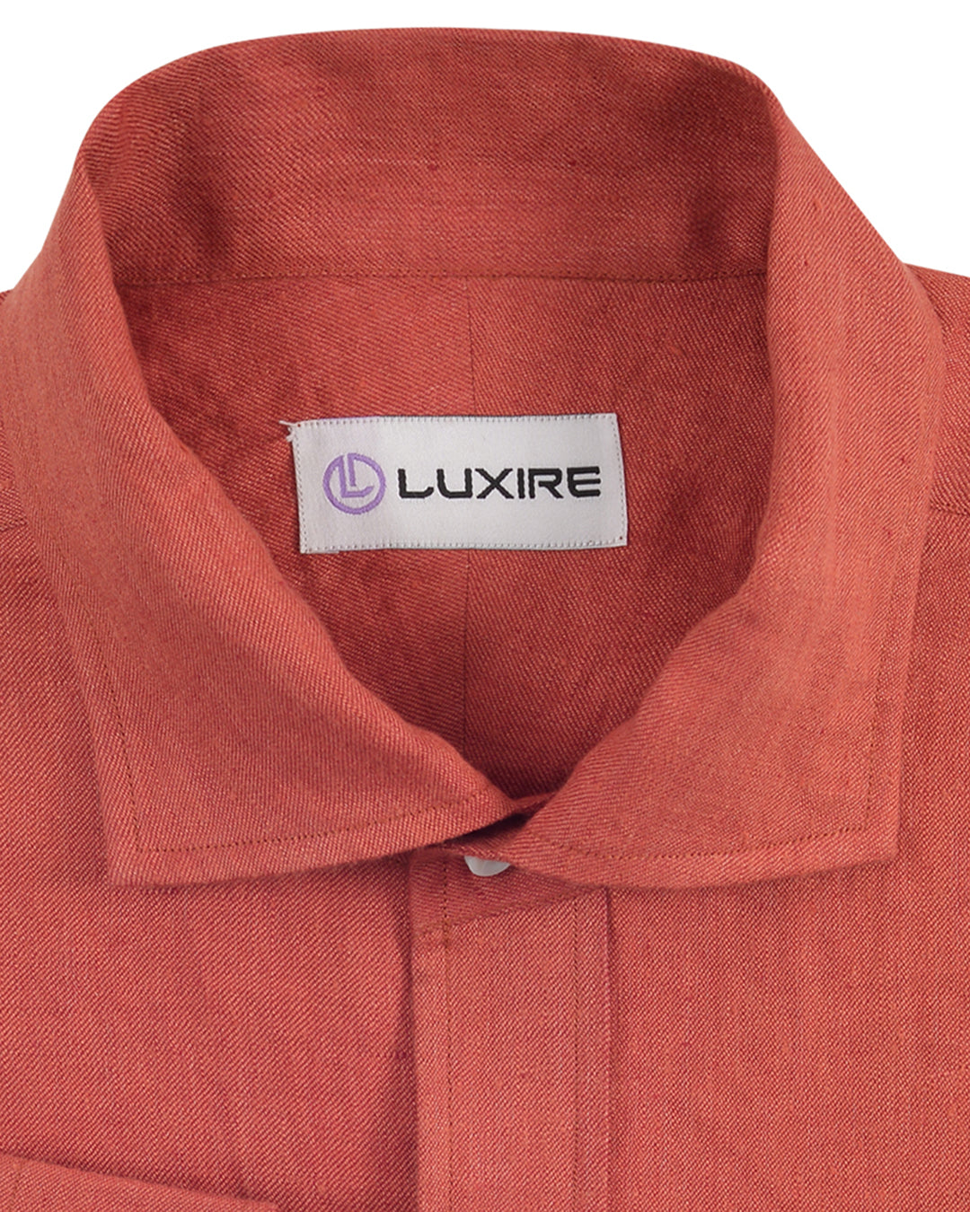 Linen: Reddish Orange Twill - 2
