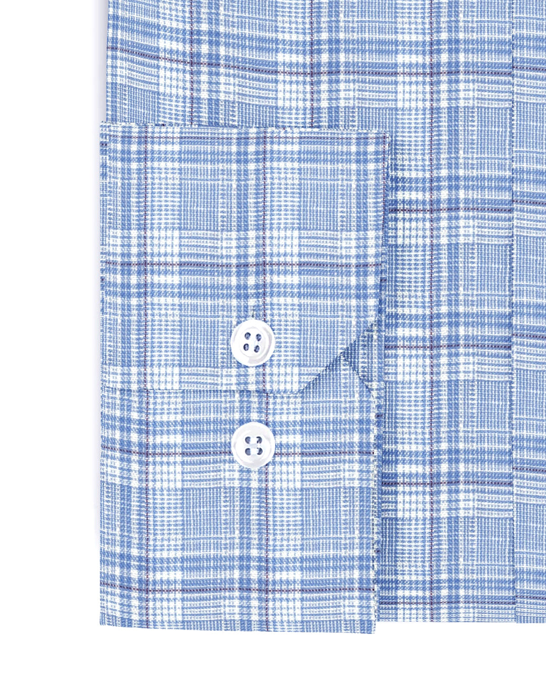 Zegna: Light Blue Tartan Checks Seersucker - 3