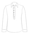 Pullover Shirt in Pale Yellow Linen