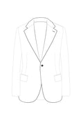 single breasted 1 button open