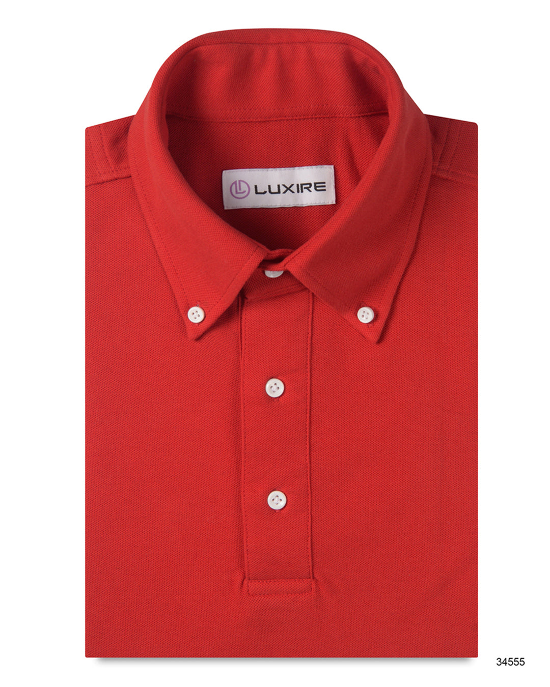 Crimson Coloured Polo T-shirt - 1