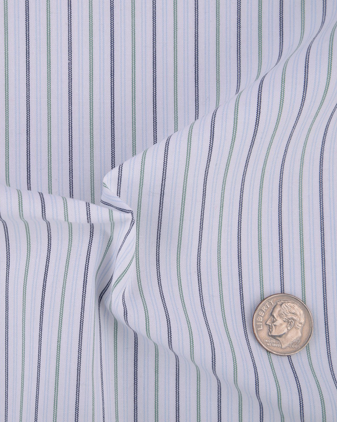 Maya Blue Green Candy Stripes Shirt