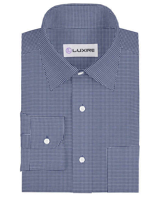 Prussian Blue Gingham Checks
