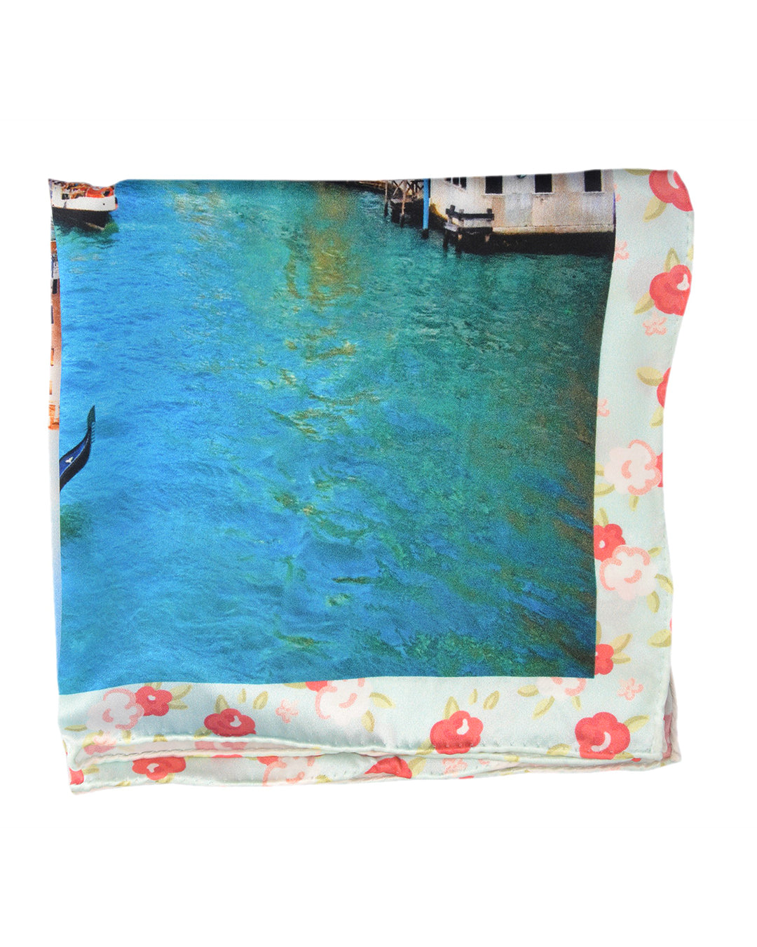Pocket Square- Venice Blue Water - 4