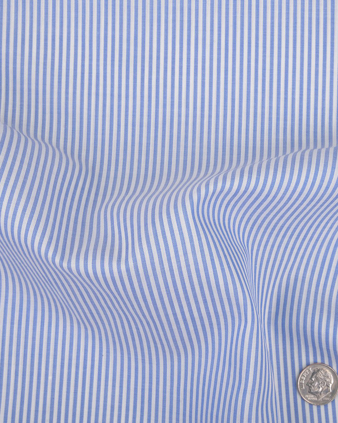 Carlo Riva White Blue Dress Stripes