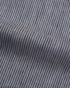 Pullover Shirt Blue White Stripes  Linen