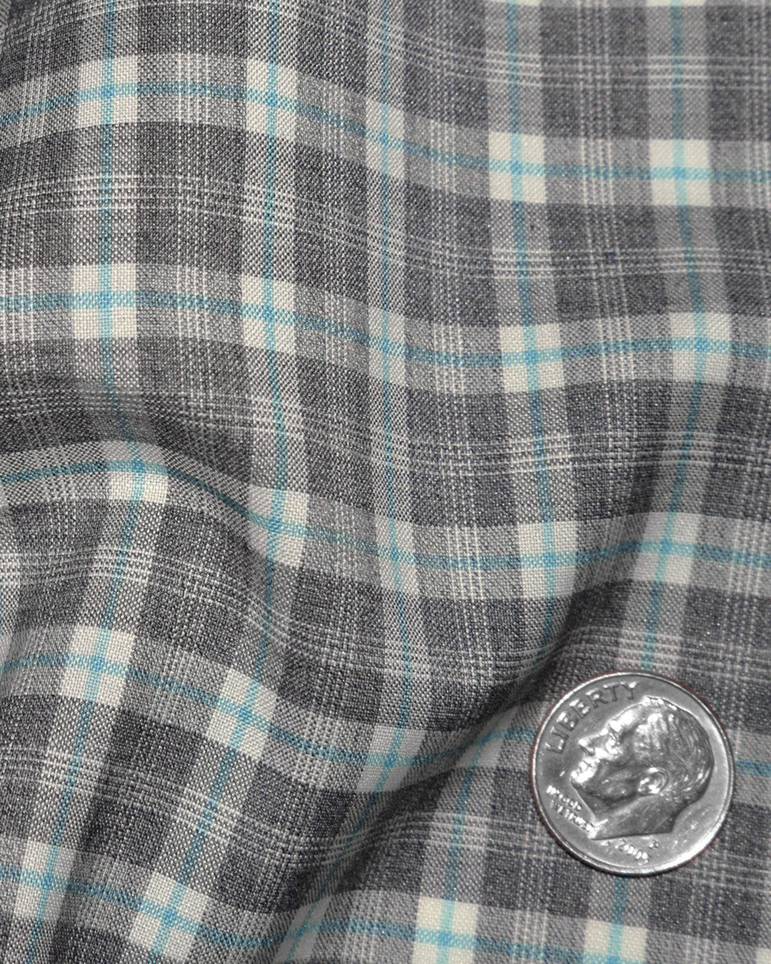 Zegna: Dark Grey Tartan Checks - 4