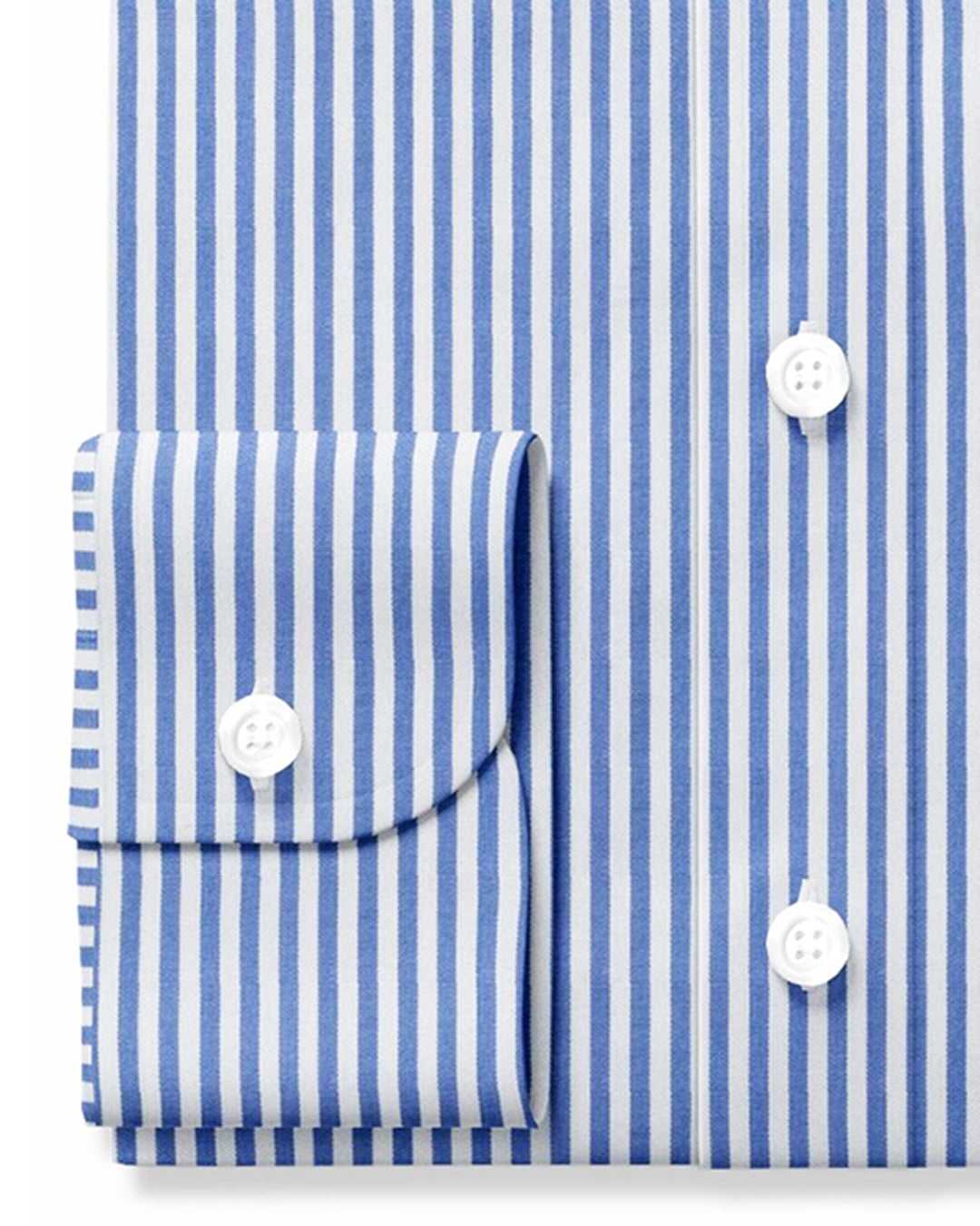 Classic Blue Pencil Stripes on White