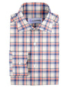 Blue Orange Tartan Checks On Yellow