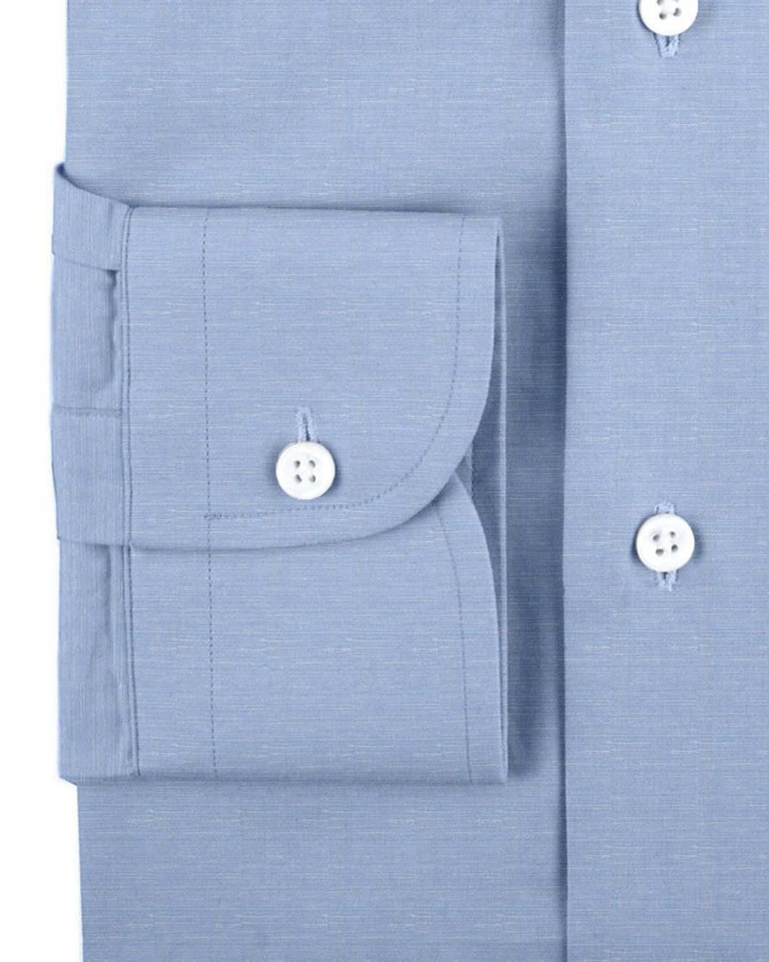 Carlo Riva: Linen-Cotton: Sky Blue Slub Chambray - 3