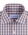 Navy Orange White Tartan Checks