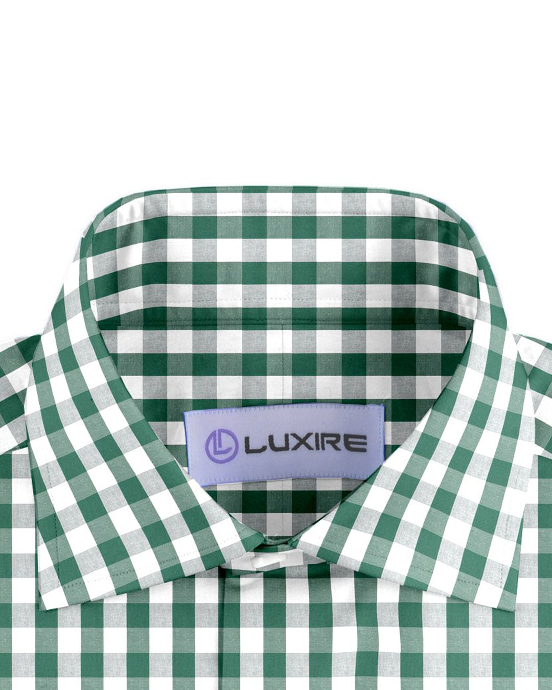 Green White Macro Gingham Checks - 2