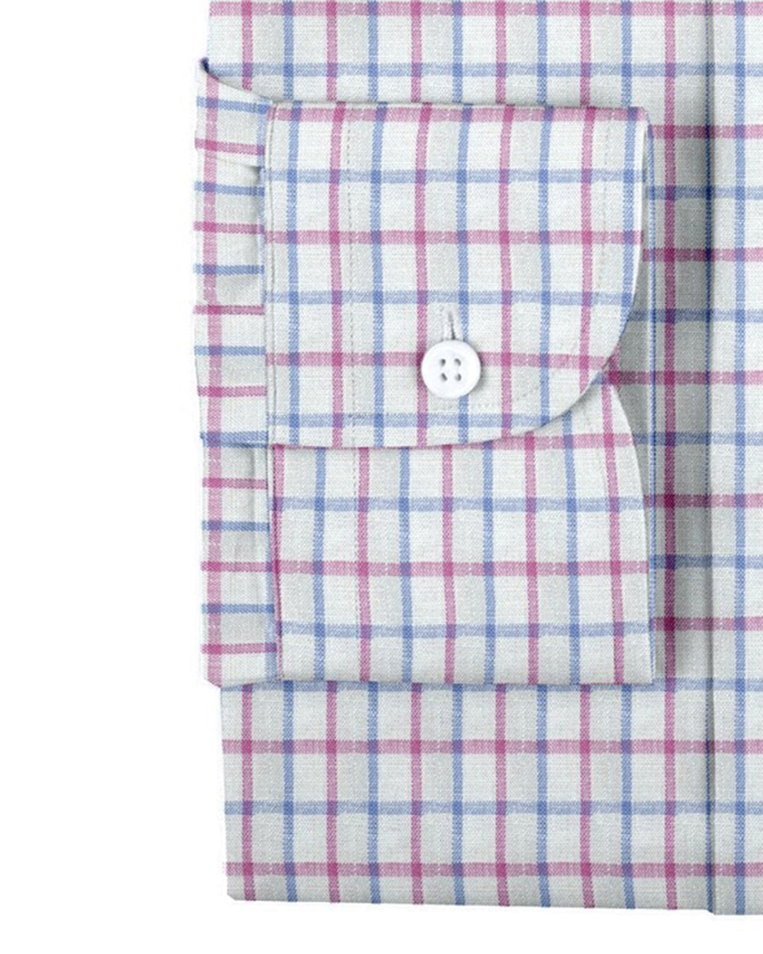 Linen: Pink Blue Tattersall On White - 3