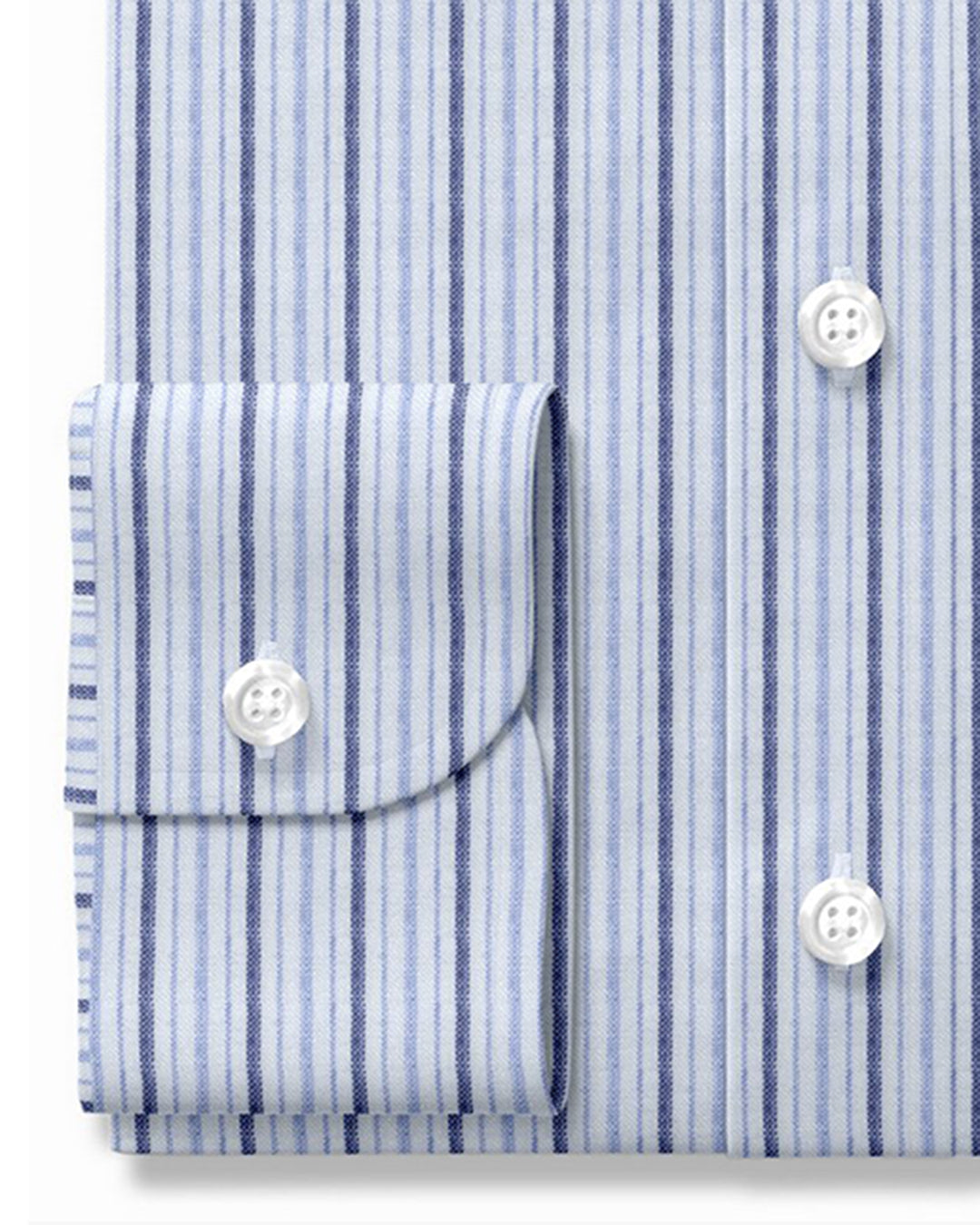 Linen: Shades Of Blue Pencil Stripes - 3