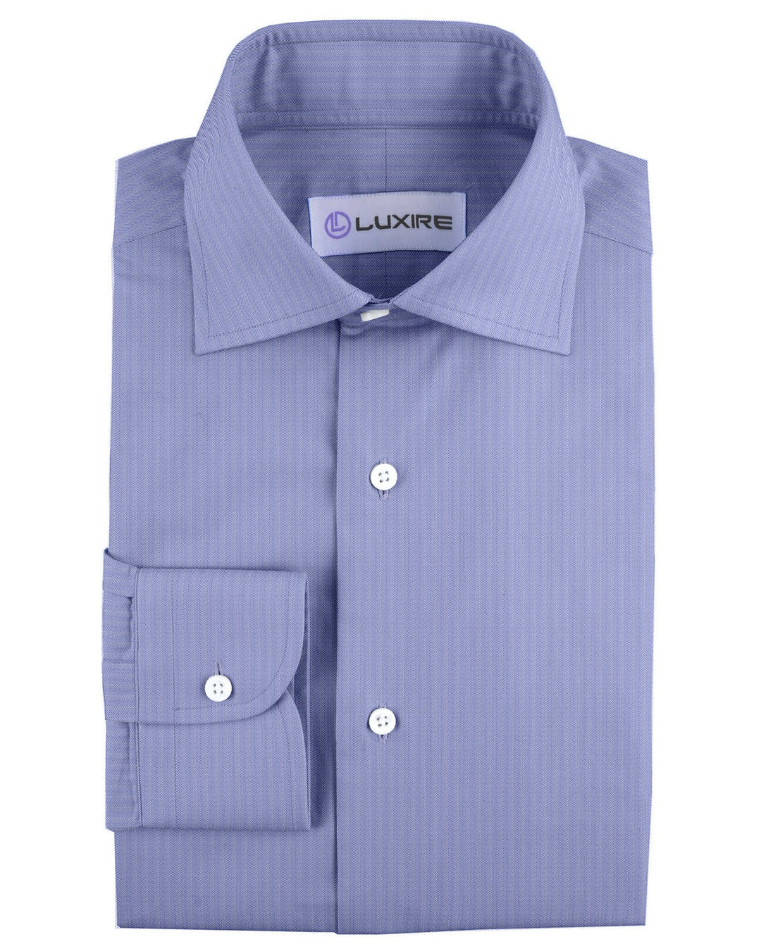 Grandi and Rubinelli Dark Blue Herringbone - 1