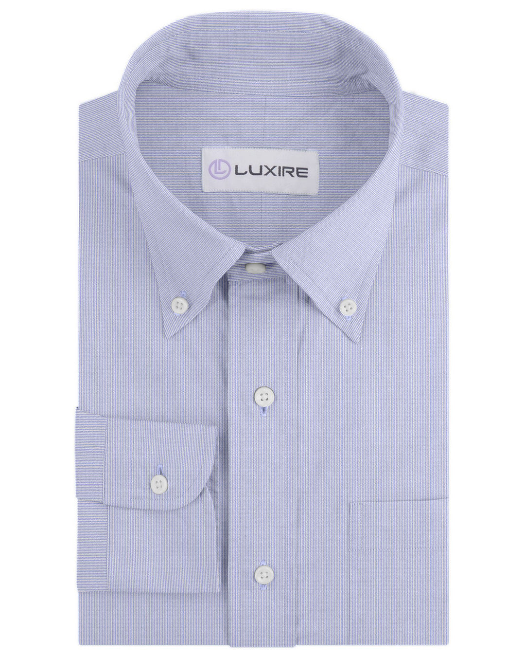 Grandi and Rubinelli Thin Cornflower Blue Stripes Linen - 1
