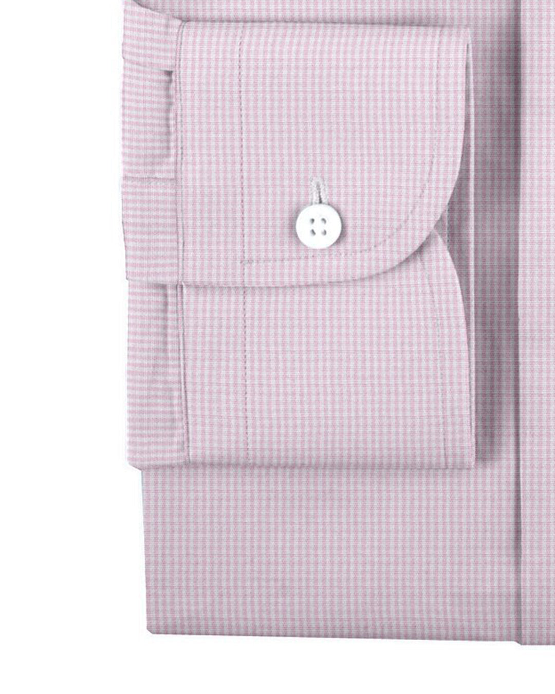 Pale Pink Hair Line Gingham - 3