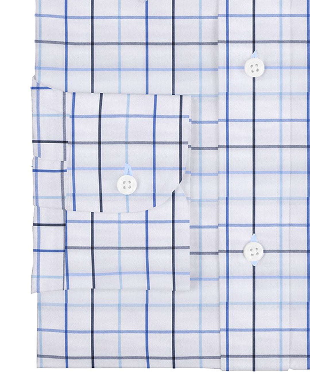 Shades Of Blue Checks On White