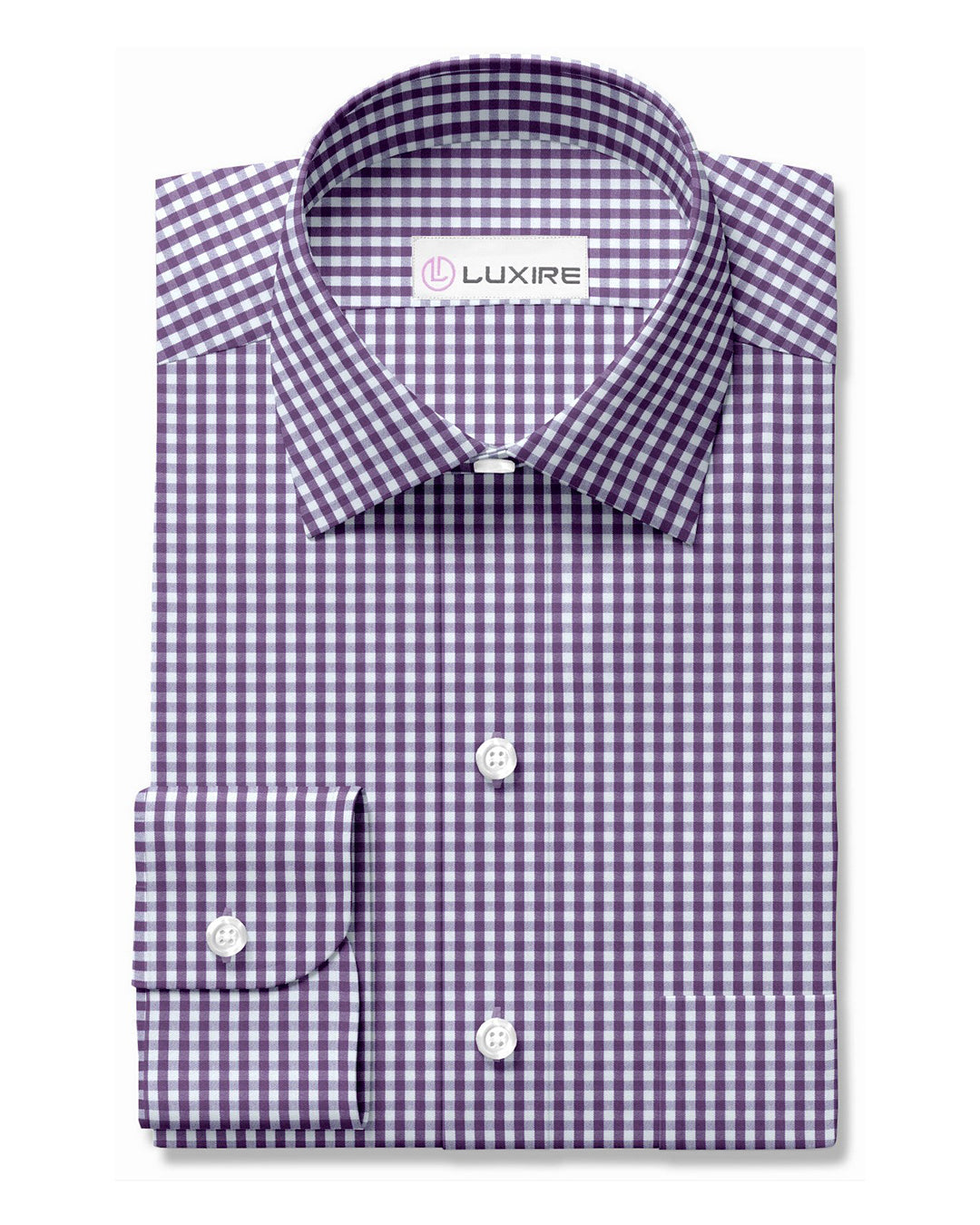 Purple White Gingham - 1