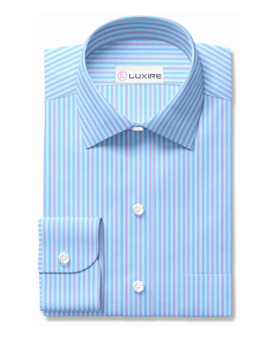 Luxire Privilege Collection Subtle Stripes on Blue