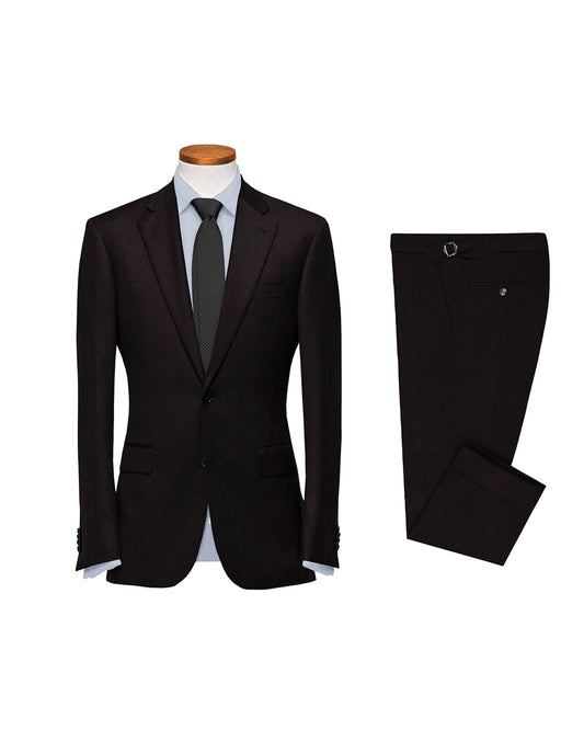 VBC Mahogany Brown Flannel Suit