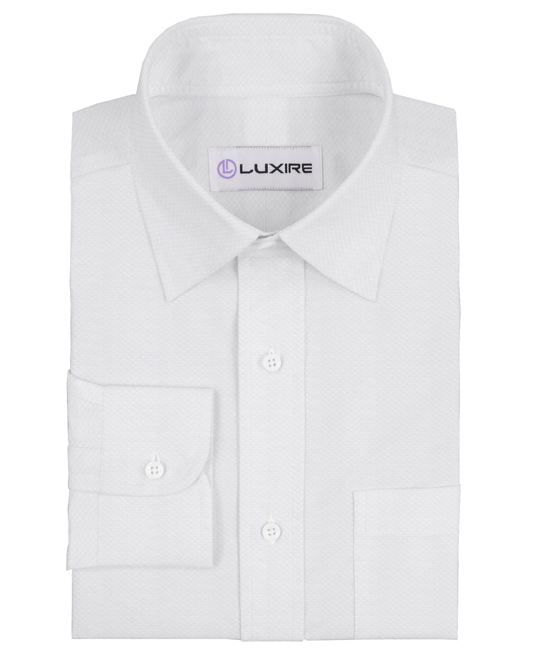 Grandi and Rubinelli White Textured Classic Shirt - 1