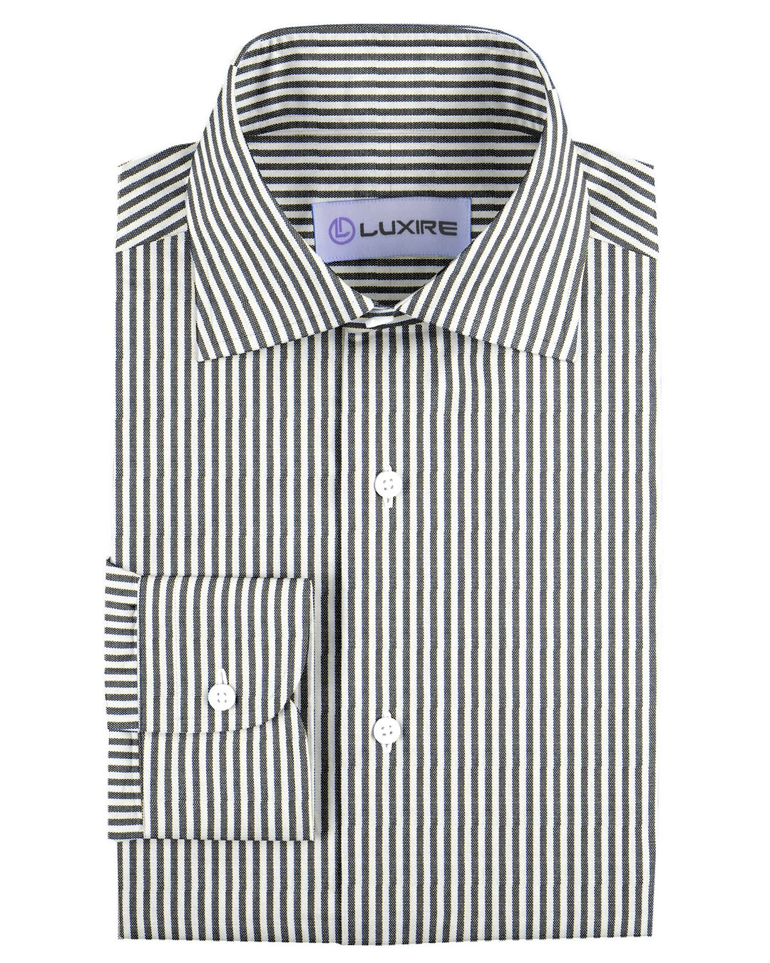 Black Dress Stripes On White - 1
