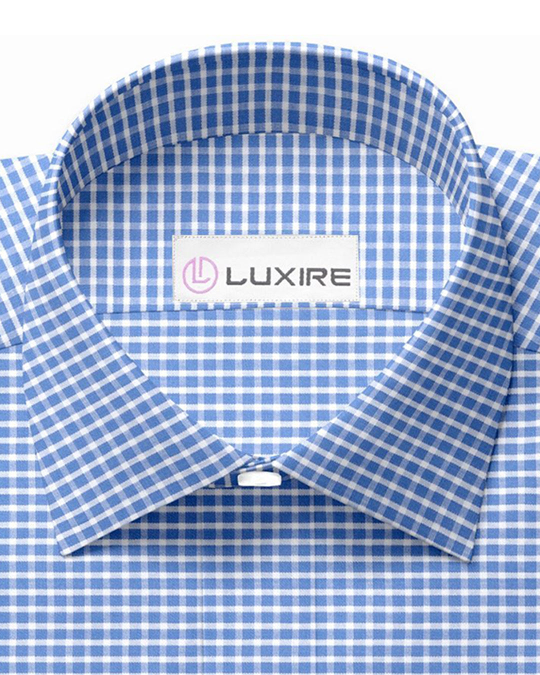 Easy-to-Iron White Blue Graph Checks - 2